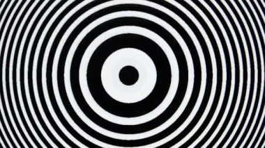 Hypnotic optical illusion effect background