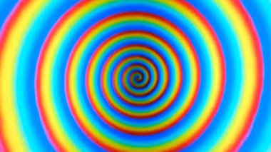 Hypnotic optical illusion effect background