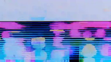 Ekran TV Arızası Hatası - Sinyal Bozukluğu Kırık Monitör, VHS statik gürültü arızası