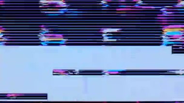 Ekran TV Arızası Hatası - Sinyal Bozukluğu Kırık Monitör, VHS statik gürültü arızası