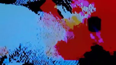 Ekran TV Arızası Hatası - Sinyal Bozukluğu Kırık Monitör, VHS statik gürültü arızası