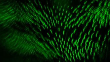 a mesmerizing in motion, abstract pattern of green light creating a sense of depth, a series of concentric, wavy lines that create a hypnotic, almost three-dimensional effect, movement and energy