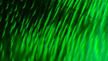 a mesmerizing in motion, abstract pattern of green light creating a sense of depth, a series of concentric, wavy lines that create a hypnotic, almost three-dimensional effect, movement and energy
