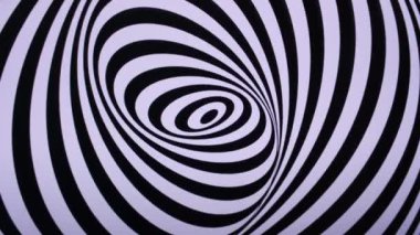 Hypnotic optical illusion and rhythmic visual movement background