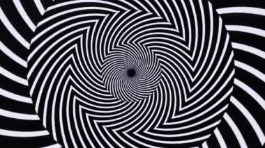 Hypnotic optical illusion and rhythmic visual movement background