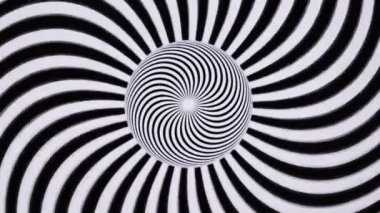 Hypnotic optical illusion and rhythmic visual movement background