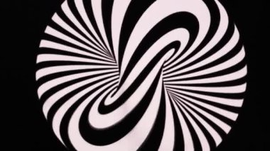 Hypnotic optical illusion and rhythmic visual movement background