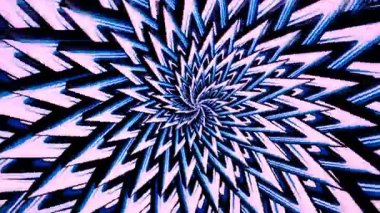 Hypnotic optical illusion and rhythmic visual movement background