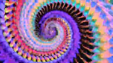 Hypnotic optical illusion and rhythmic visual movement background