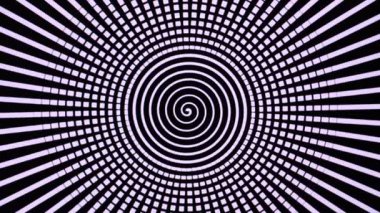 Hypnotic optical illusion and rhythmic visual movement background