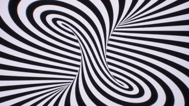 Hypnotic optical illusion and rhythmic visual movement background