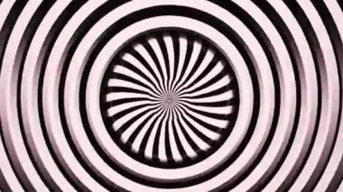 Hypnotic optical illusion and rhythmic visual movement background