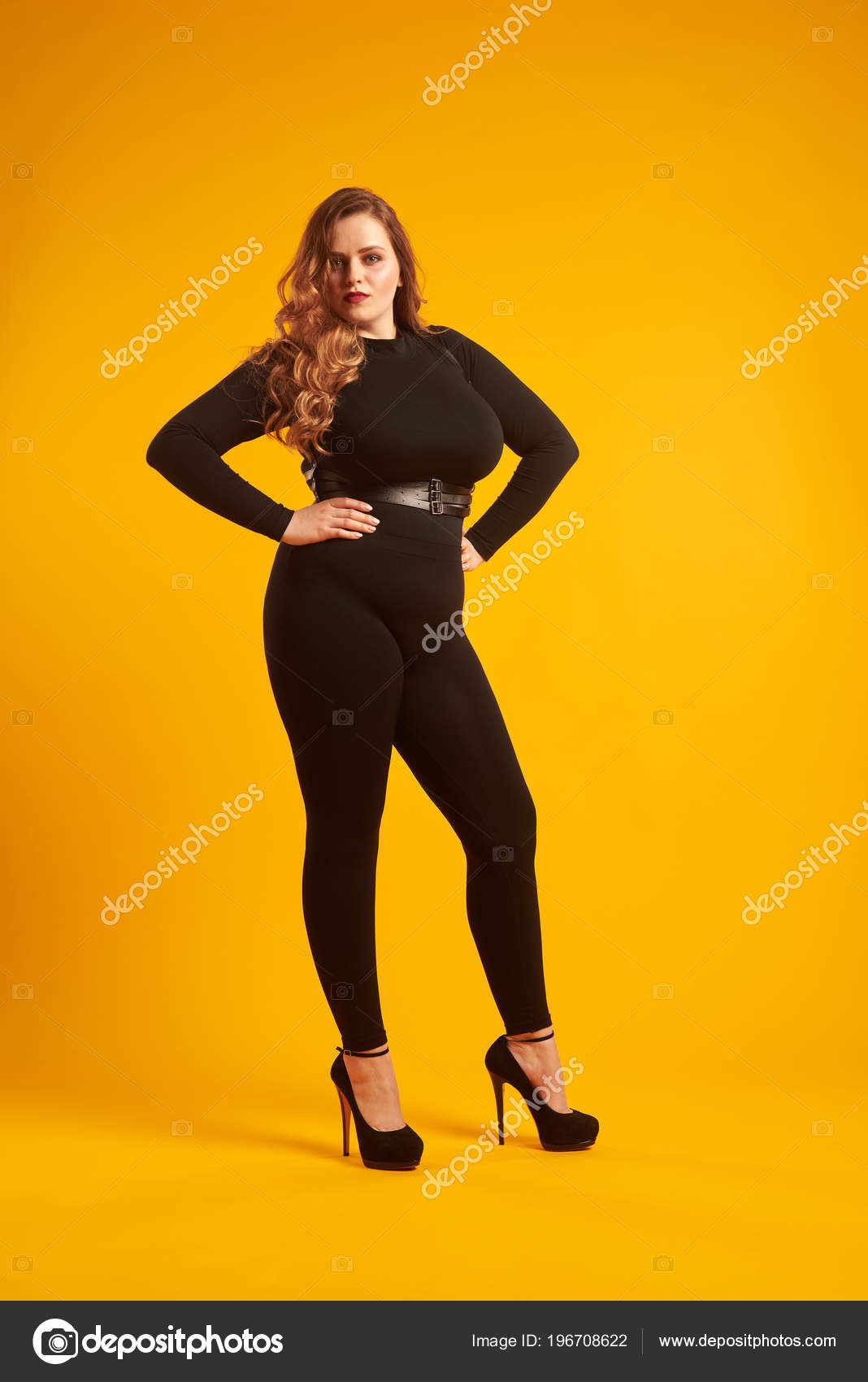 Gorgeous plus-size model at camera Stock Photo by ©konstantynov 196708622