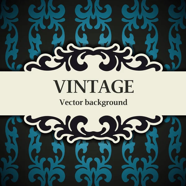 Illustration Vectorielle Conception Vintage Fond Motif Sans Couture — Image vectorielle