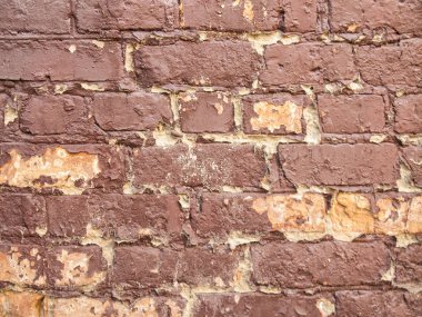 Boya soyma ile eski bir tuğla duvar şeklinde Arka plan