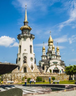 Kiev bölgesi, Ukrayna - 31 Mayıs 2015: Peyzaj parkı Buki