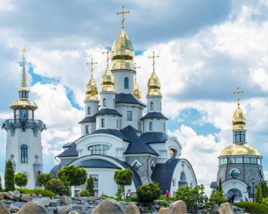 Kiev bölgesi, Ukrayna - 31 Mayıs 2015: Peyzaj parkı Buki
