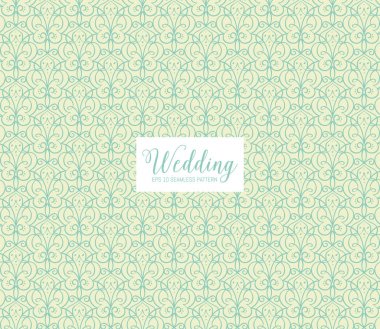 Zarif tek çizgi dikişsiz desen