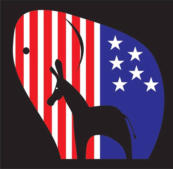 Demokratlar ve Cumhuriyetçiler ABD siyasetinin iki karşıt tarafı