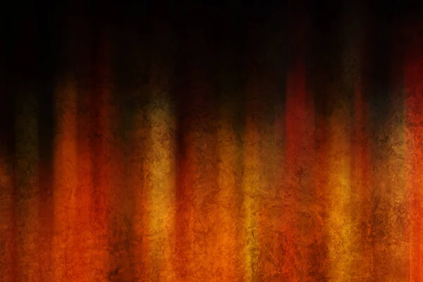 Sıcak ışığı olan beton bir duvar.