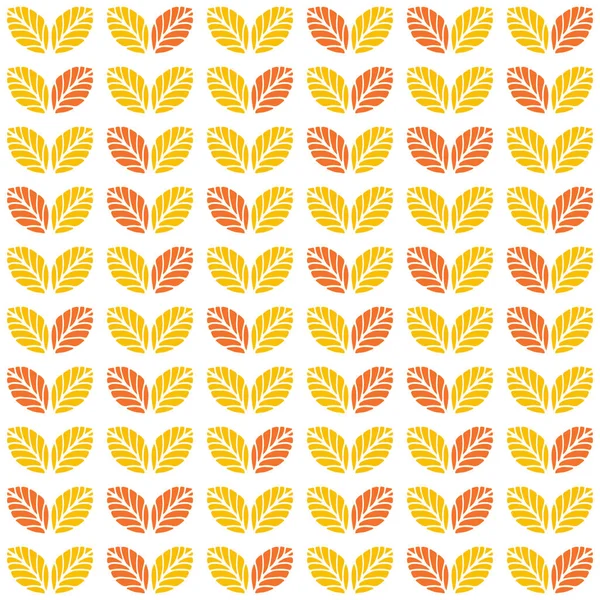 Herbst Blätter Vektor nahtlose Muster. Modedruck — Stockvektor