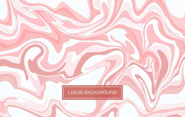 Abstract liquid background. Vector pink fluid texture. For package design — Stock Vector