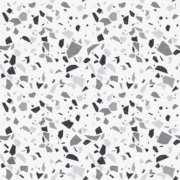 Terrazzo flooring texture. Seamless stone pattern — Stock Vector