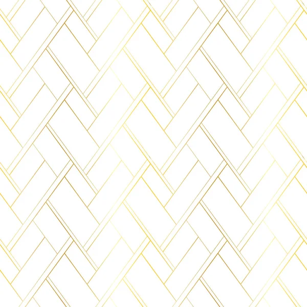 Líneas doradas sobre fondo blanco. Vector abstracto patrón sin costura de lujo. Fondo para paquete de estilo premium — Archivo Imágenes Vectoriales