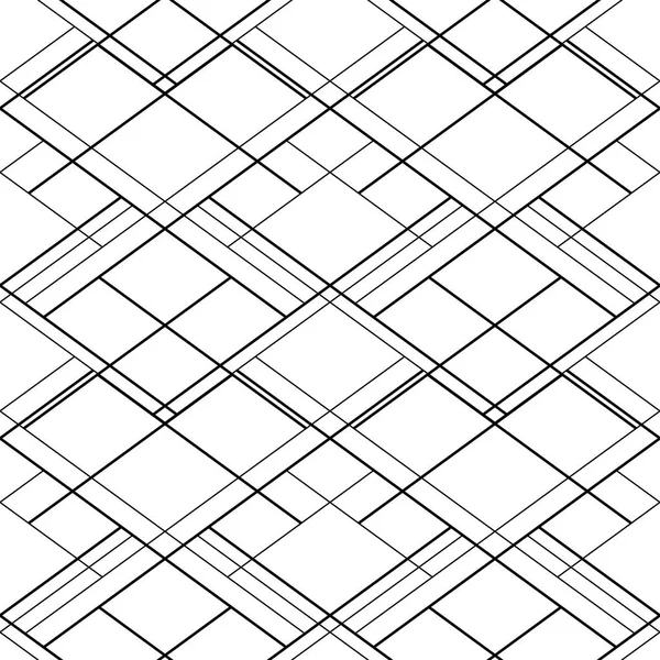 Abstract naadloos vector patroon met zwarte kruis lijnen op een witte achtergrond. Voor websites achtergrond, Wallpaper design — Stockvector