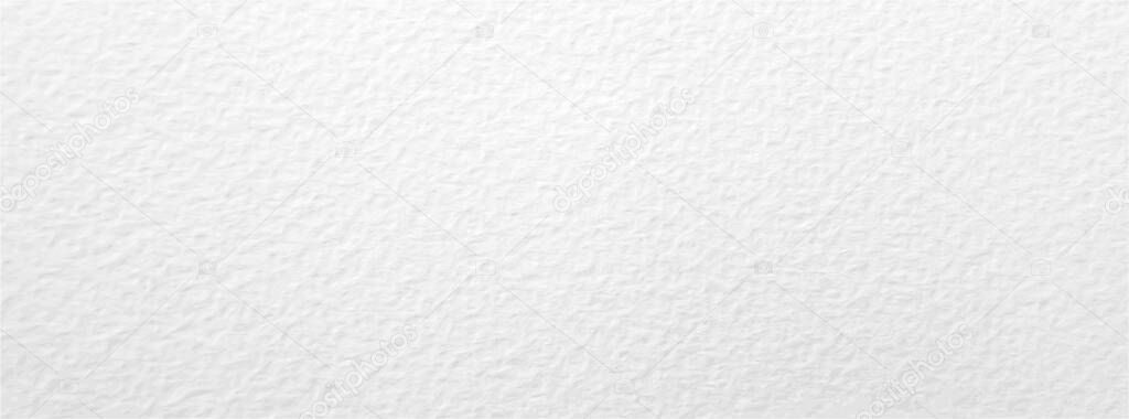 White paper texture long banner. Abstract minimal white textured background for artwork