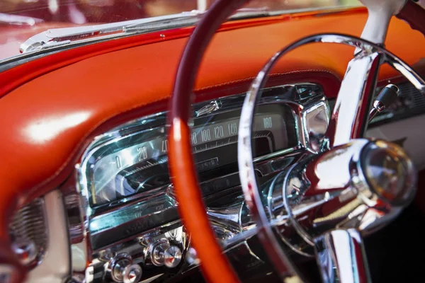 Volante Interno Della Cadillac Eldorado 1956 — Foto Stock