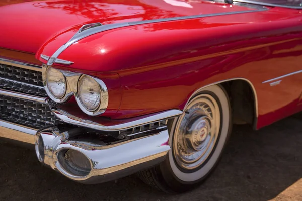 Classic Cadillac Convertible Headlight Front View — Stock Photo, Image