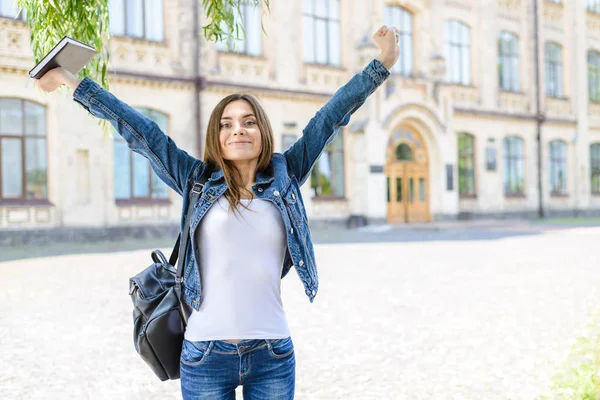 Diversão Alegria Emoção Expressão Começar Negócio Livre Liberdade Conceito Foto — Fotografia de Stock