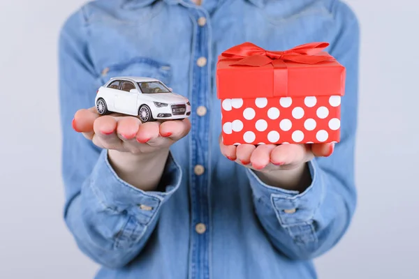 Concepto Marzo San Valentín Winninng Lotería Suerte Deseo Conseguir Auto — Foto de Stock