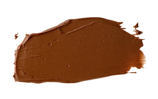 Шоколад Распространяется Изолированно Белом Фоне Вкусная Еда — стоковое фото