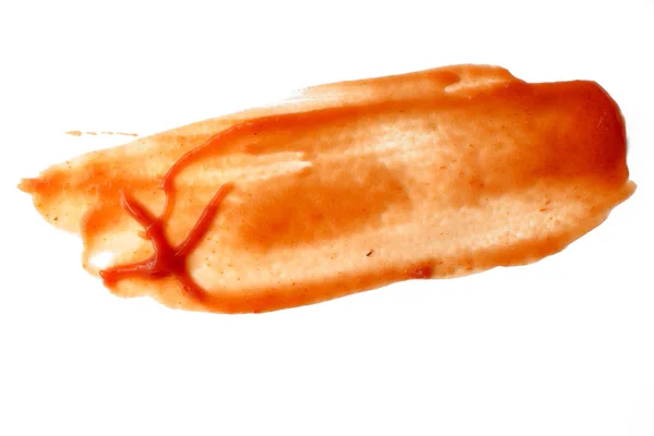 Ízletes Ketchup Paradicsom Szósz Izolált Fehér Háttér — Stock Fotó
