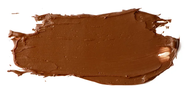 Çikolata Beyaz Arka Planda Izole Bir Şekilde Yayılmış Lezzetli Yemek — Stok fotoğraf