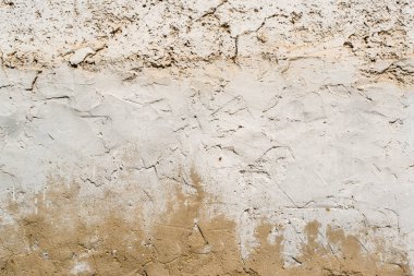 Closeup duvar doku tasarımı, erozyon tarafından kırık. Beton bina.
