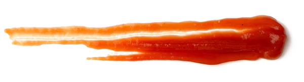 Molho Tomate Ketchup Saboroso Isolado Sobre Fundo Branco — Fotografia de Stock