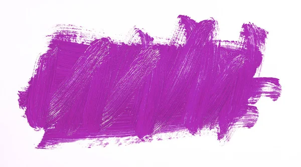 Pincel Roxo Sobre Fundo Branco — Fotografia de Stock