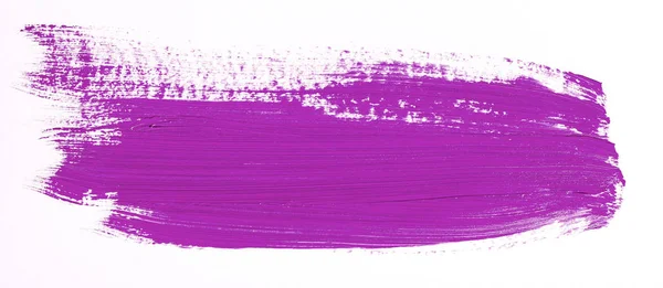 白地に紫のブラシ ストローク — ストック写真