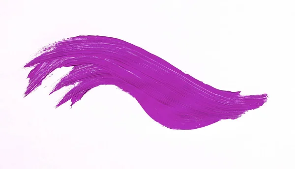 Pincel Roxo Sobre Fundo Branco — Fotografia de Stock