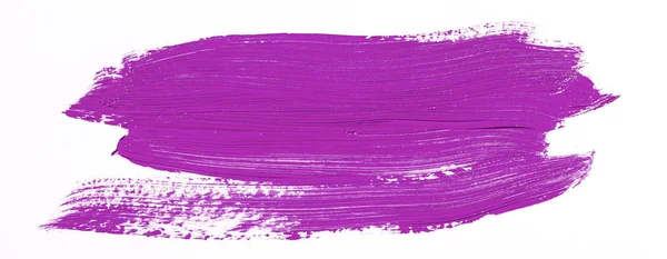 Pincel Roxo Sobre Fundo Branco — Fotografia de Stock