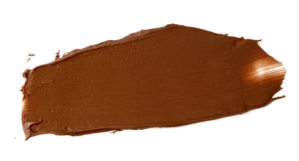Tartinade Chocolat Isolée Sur Fond Blanc Délicieux Design Alimentaire — Photo