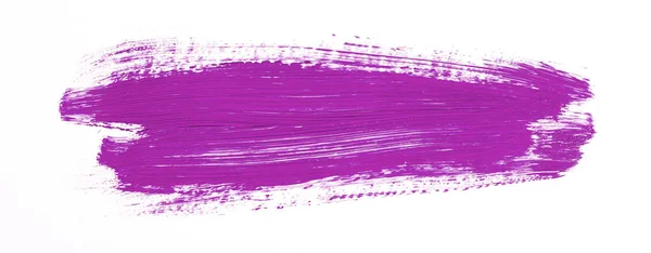 Pincel Roxo Sobre Fundo Branco — Fotografia de Stock