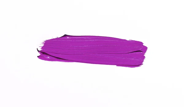 Фиолетовый Мазок Кистью Белом Фоне — стоковое фото