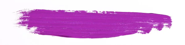 Purple Brush Stroke White Background — Stock Photo, Image