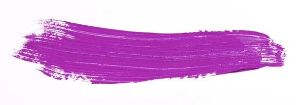 Purple Brush Stroke White Background — Stock Photo, Image