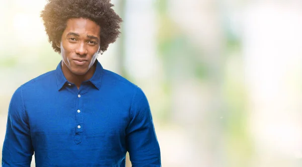 Afro Amerikansk Man Över Isolerade Bakgrund Deprimerad Och Orolig För — Stockfoto