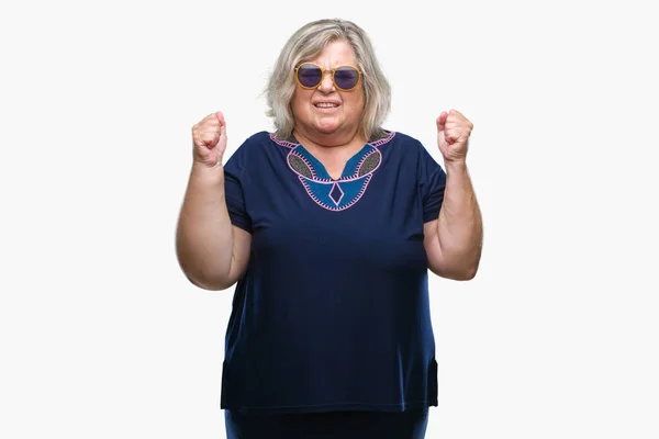 Senior Size Caucasian Woman — Stock Photo, Image